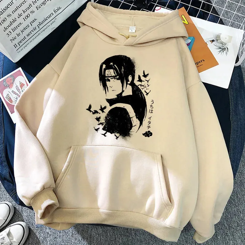 Sweatshirt Naruto Hoodie Japanese Anime Akatsuki Hoodies Women Funny Cartoon Graphic Cartoon Unisex Manga Sweatshirts Female Kid