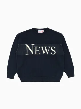 Kendrew News Sweater Navy