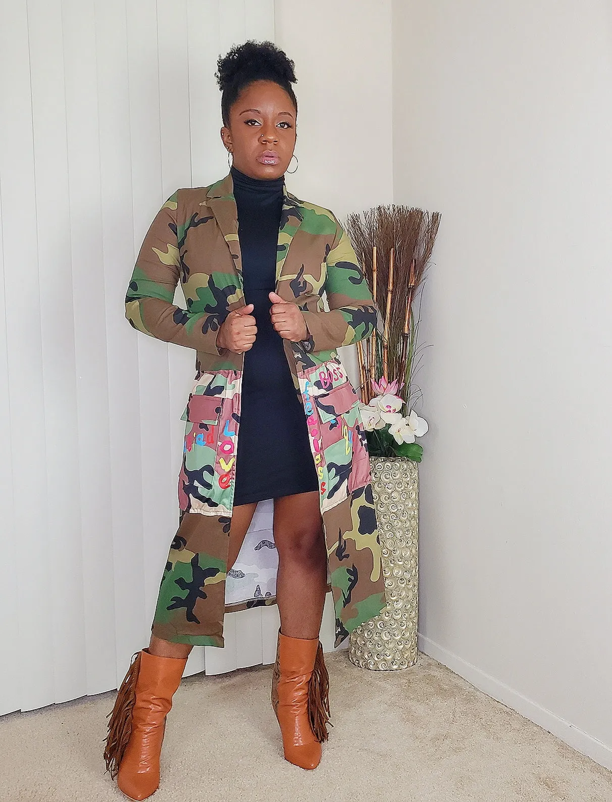 BANDS VS BOYS - Camo Trench Coat