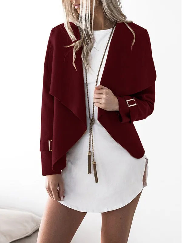 Women Casual Lapel Collar Coat