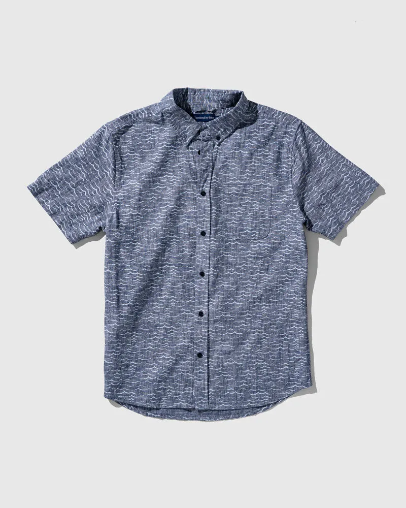 SoftHemp Chambray Short-Sleeve Button Down