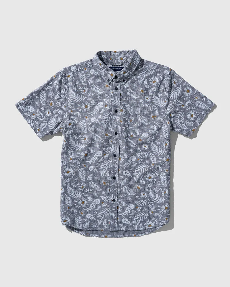 SoftHemp Chambray Short-Sleeve Button Down