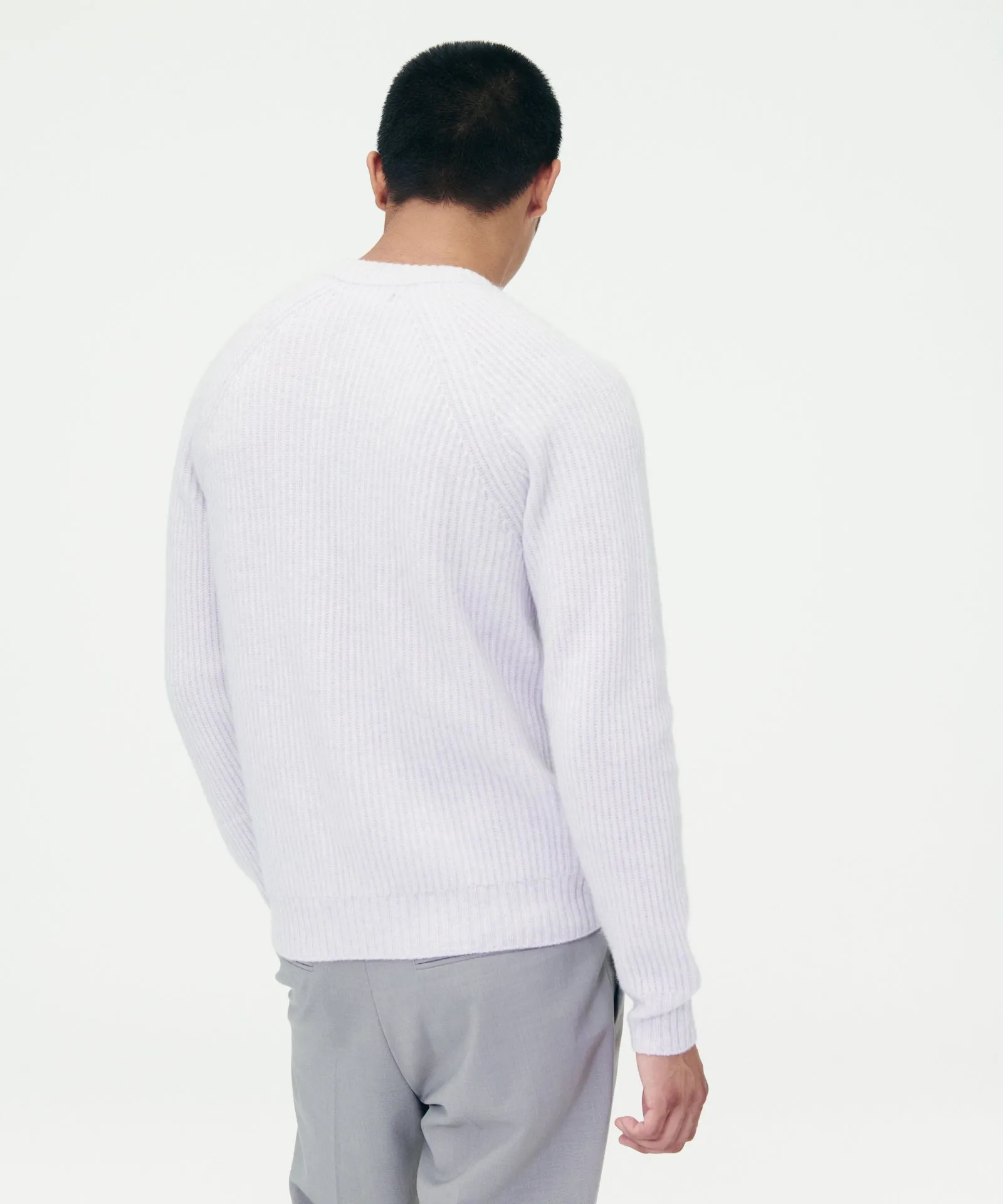 Luxe Cashmere Fisherman Crewneck Sweater