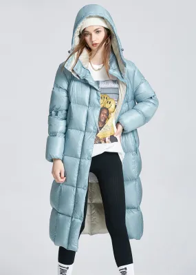 Lydia Hooded Down Puffer Longline Coat