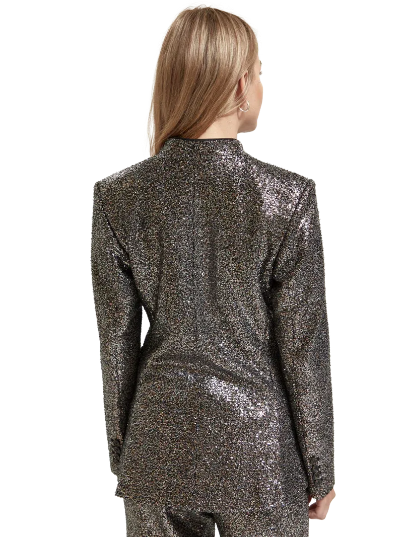 Mixed Sequin Blazer