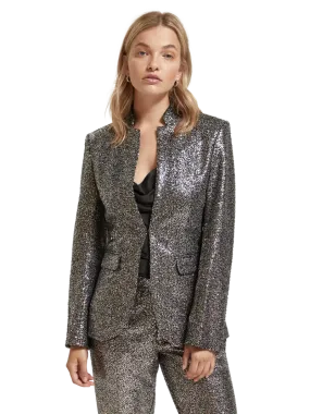 Mixed Sequin Blazer