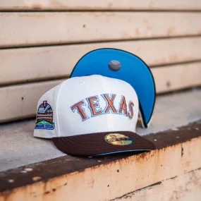 New Era Texas Rangers 2020 Inaugural Season Sky UV (Off White/Mocha)