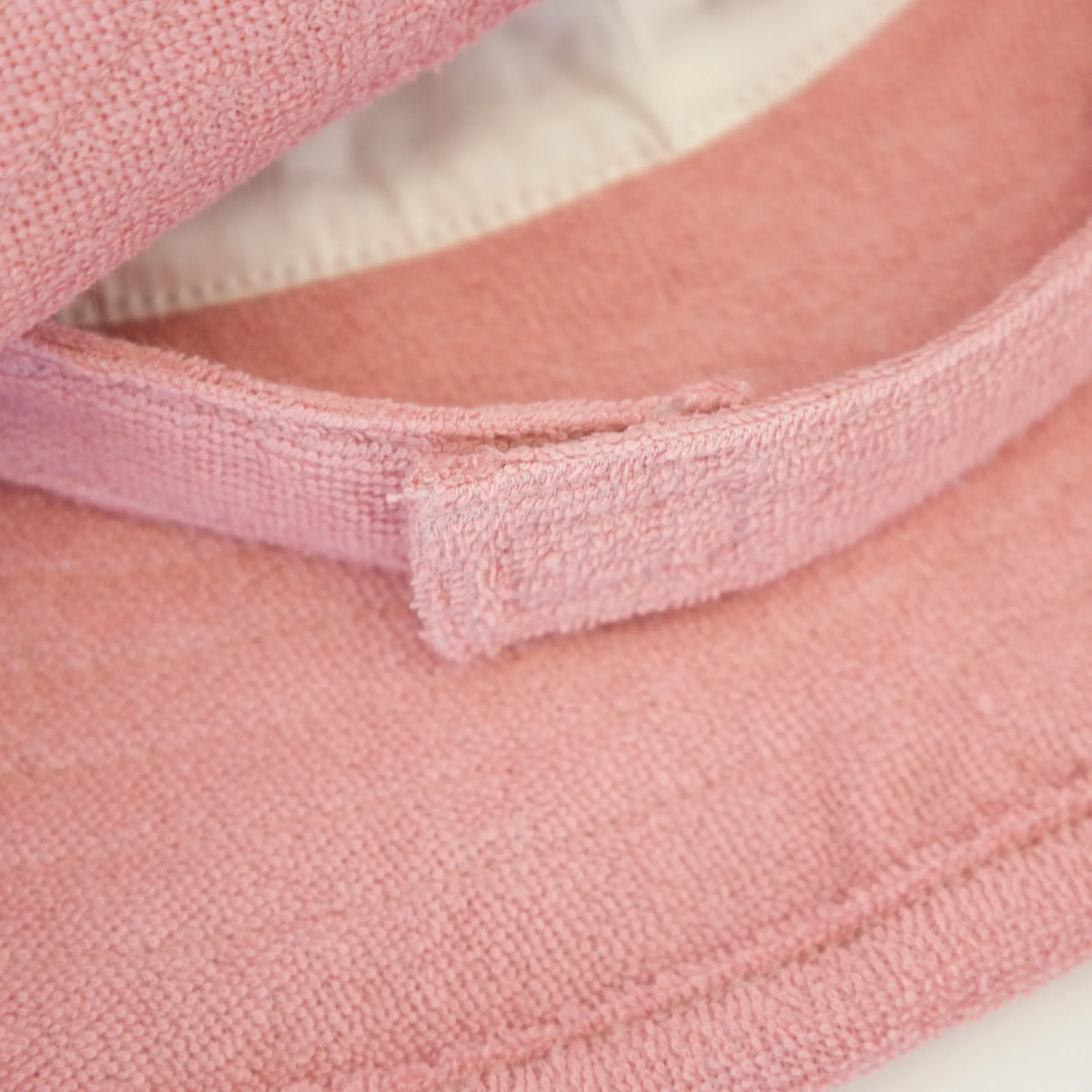 oh baby! Cotton Terry Sun Hat with Strap - Blush