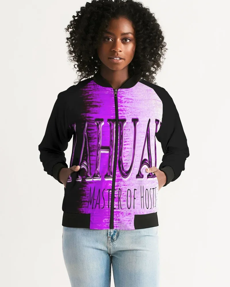 Yahuah-Master of Hosts 01-02  Ladies Designer Bomber Jacket