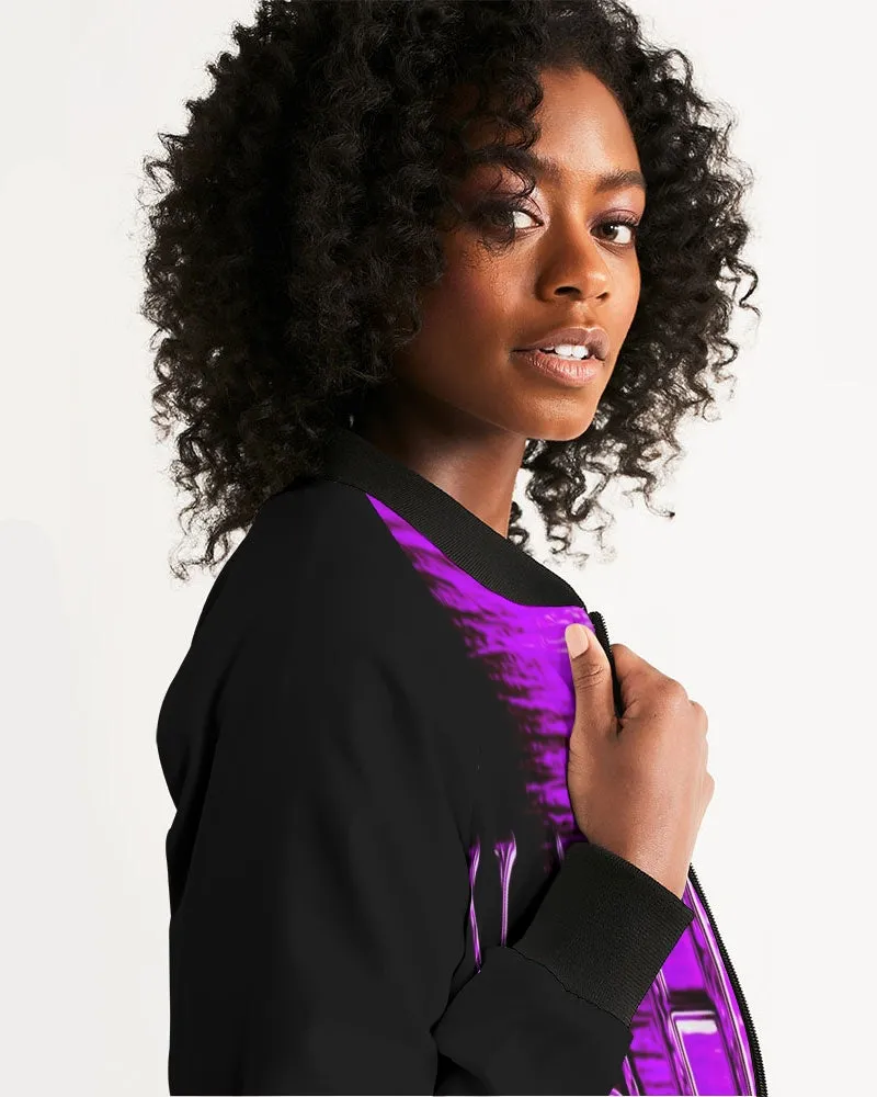 Yahuah-Master of Hosts 01-02  Ladies Designer Bomber Jacket