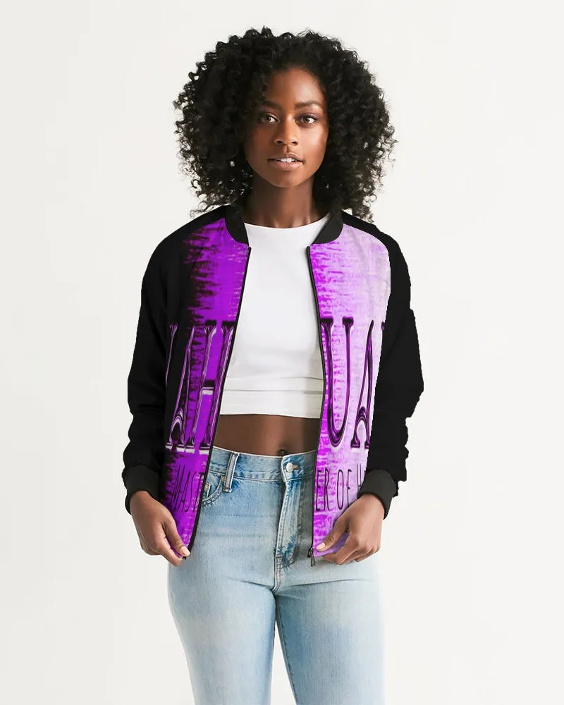 Yahuah-Master of Hosts 01-02  Ladies Designer Bomber Jacket