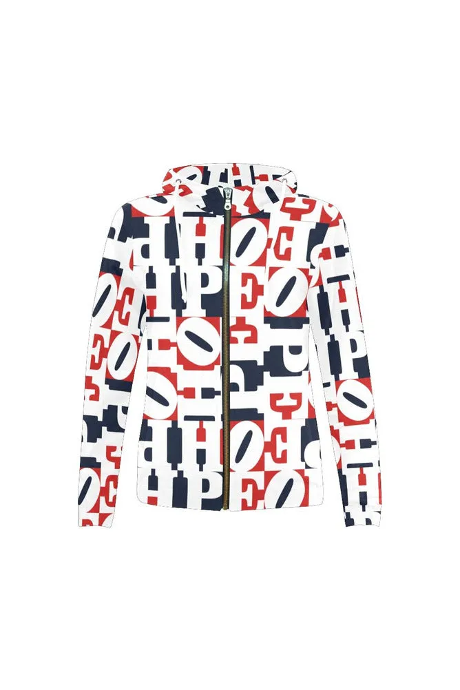 AMERICAN HOPE Zip Hoodie for Women