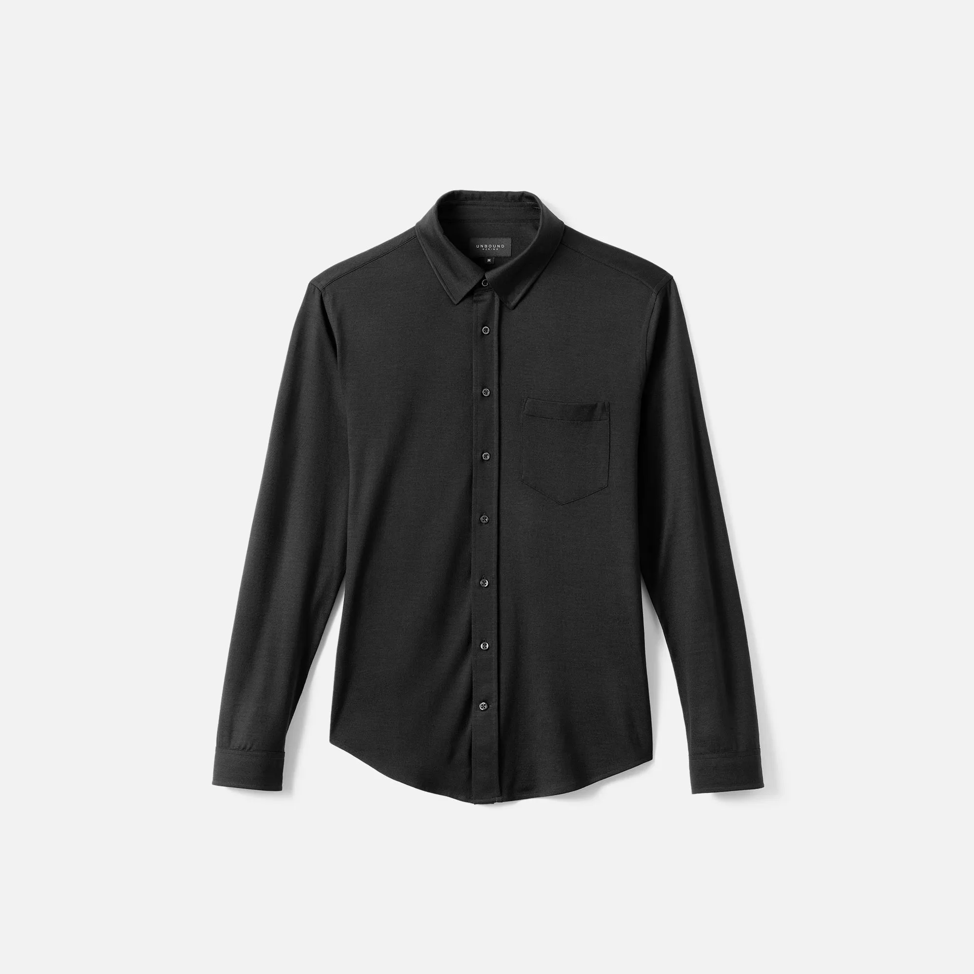 Men's Merino Jersey Button-Up