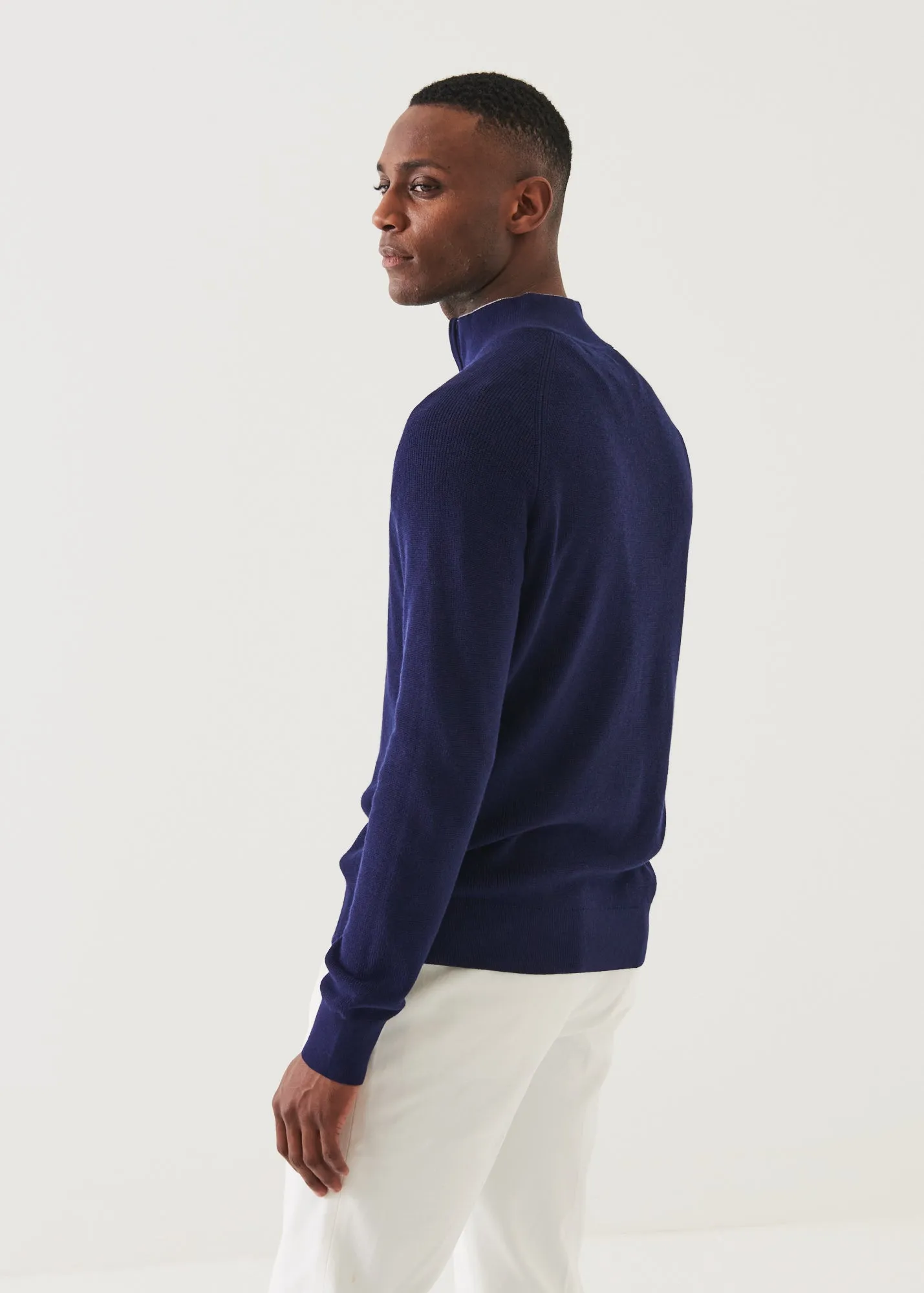 COTTON BLEND QUARTER ZIP