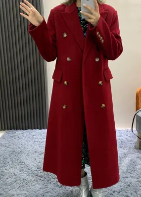 Sassy Double Breasted Wool Longline Coat