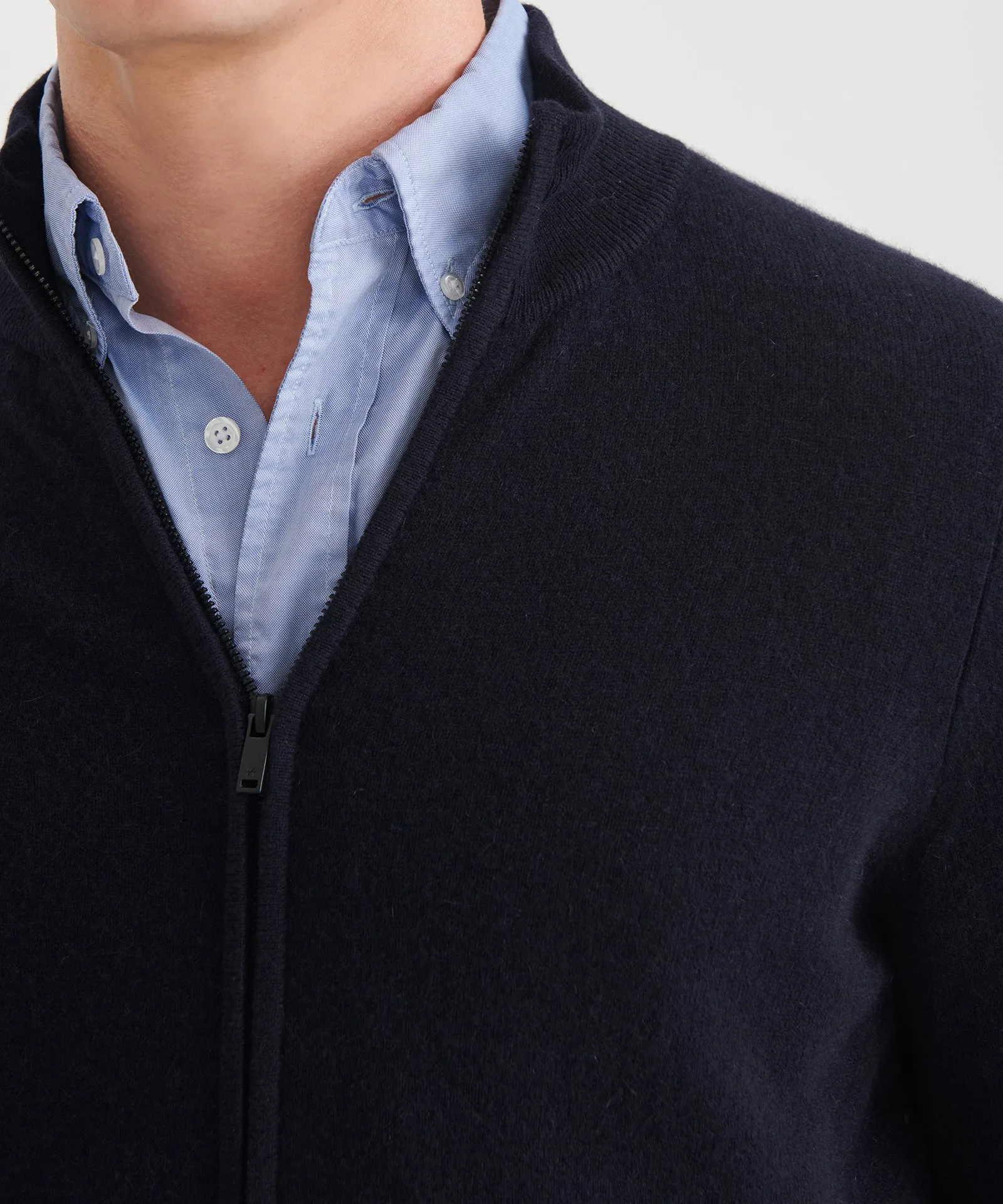 Signature Cashmere Full Zip Sweater