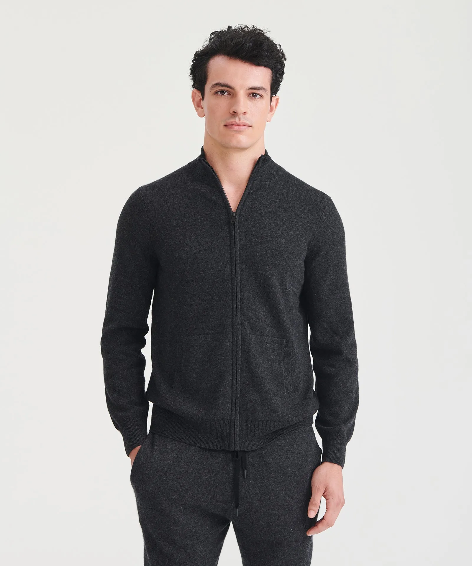 Signature Cashmere Full Zip Sweater