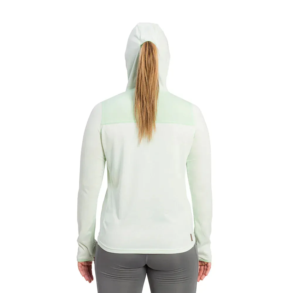 Grundens Women's Shorebreak Performance Lightweight Fishing Hoodie in Peach