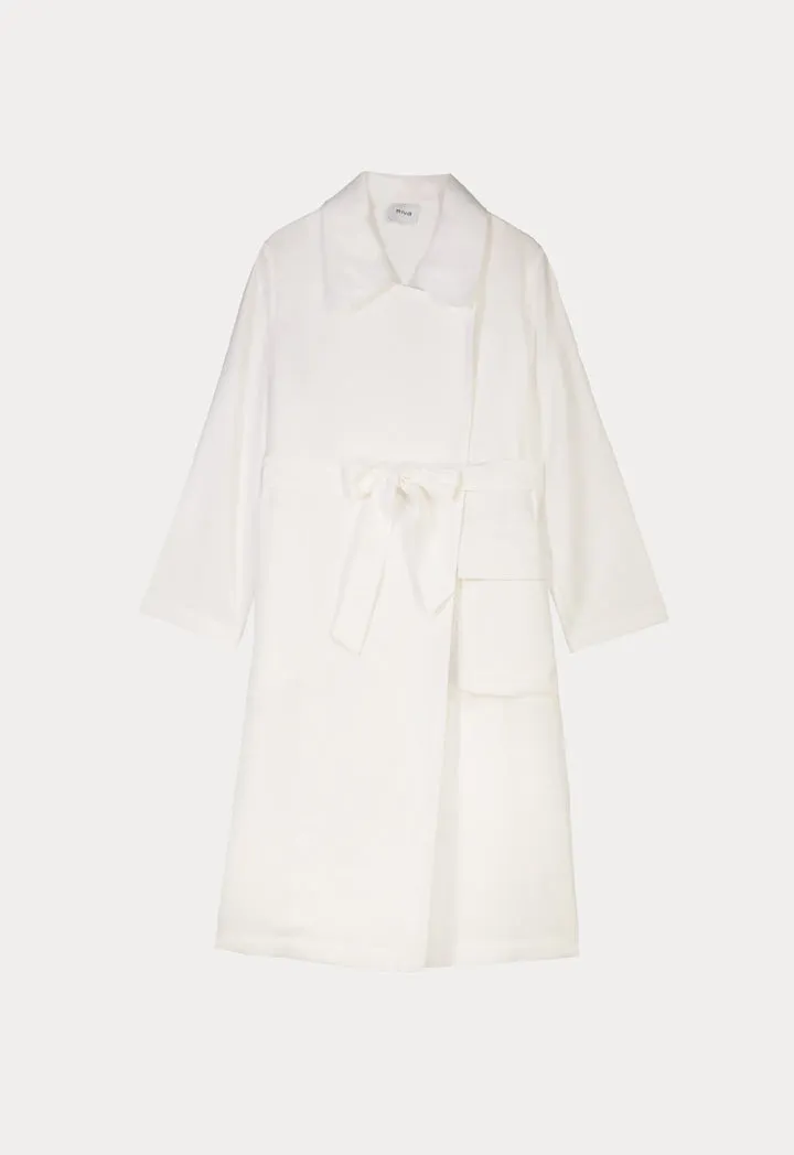 Solid Lightweight Side Slits Coat