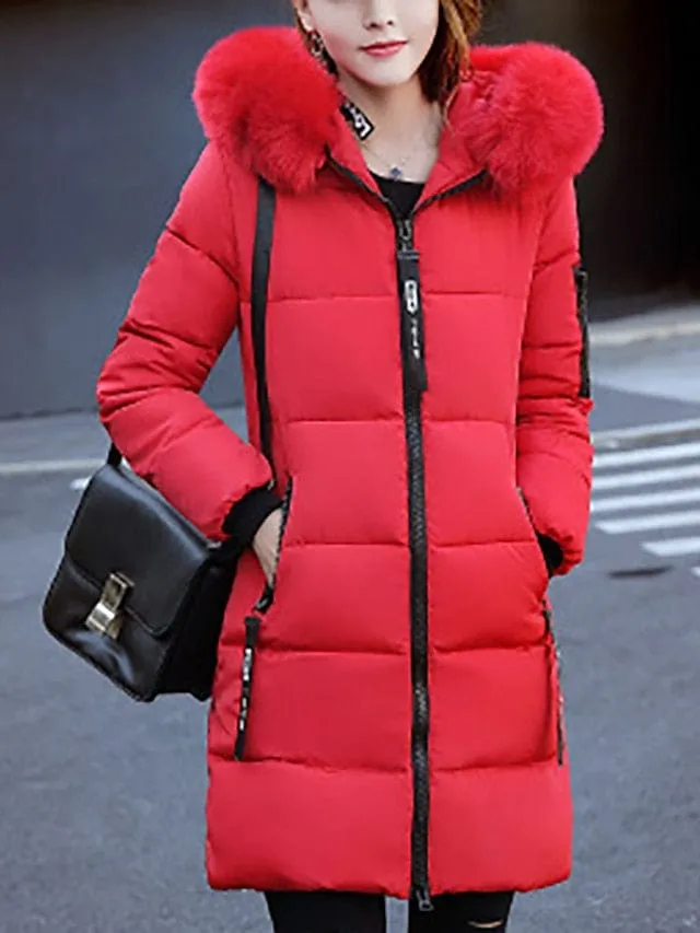 Elegant Double Breasted Wool Blend Winter Jacket for Women