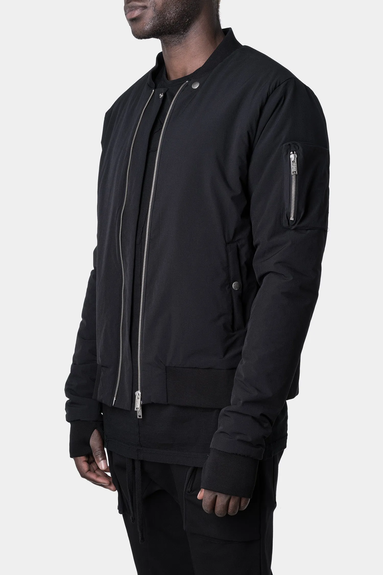 Padded bomber jacket