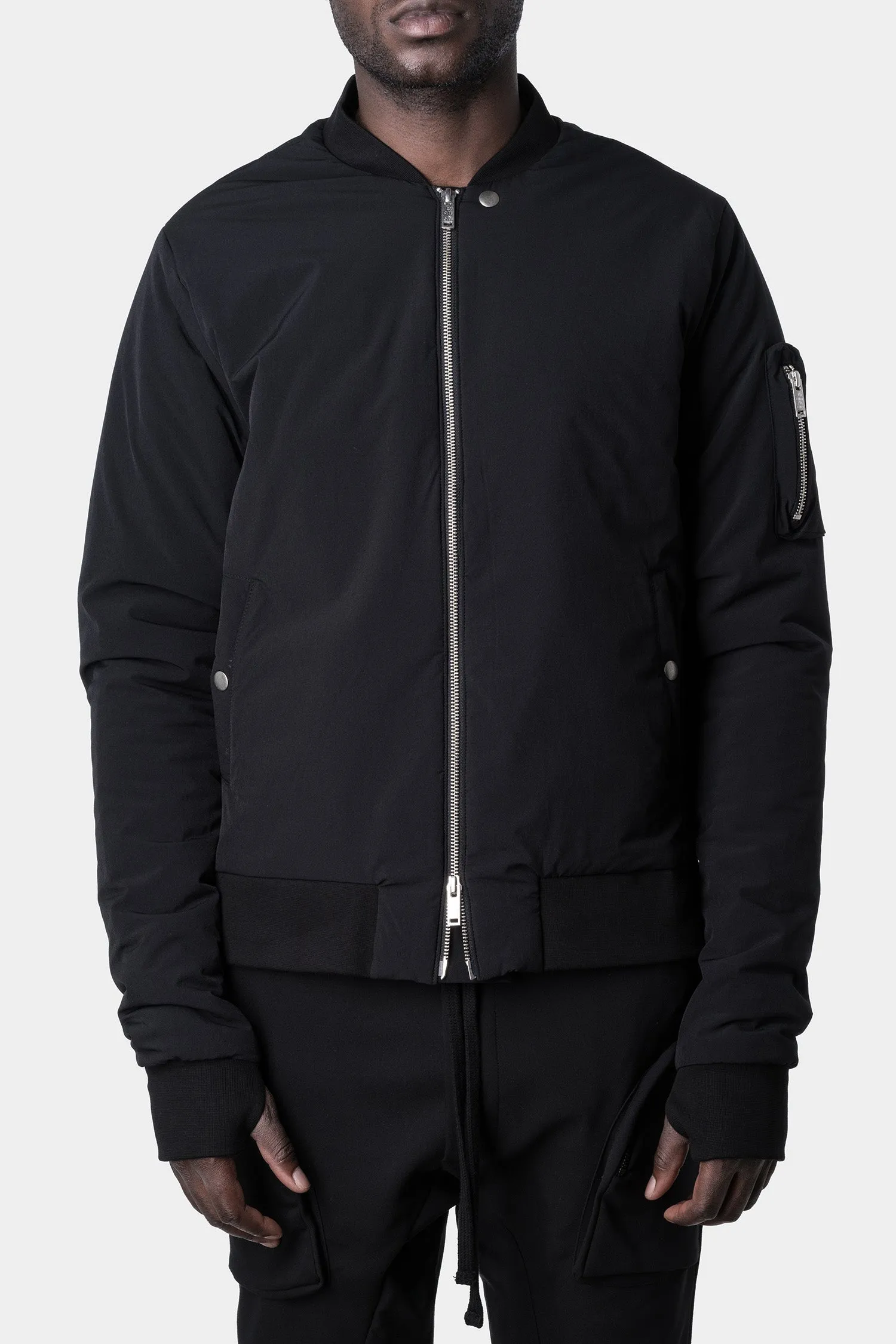 Padded bomber jacket