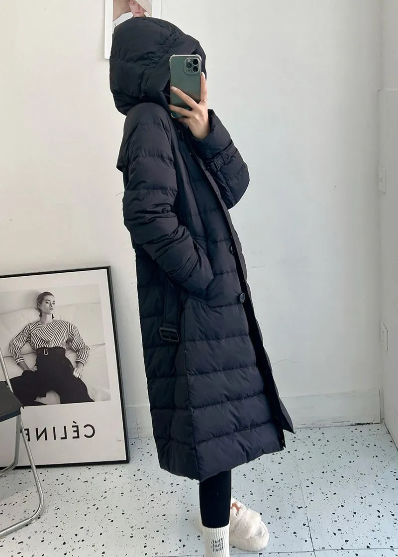 Laura Double Breasted Hooded Down Puffer Coat