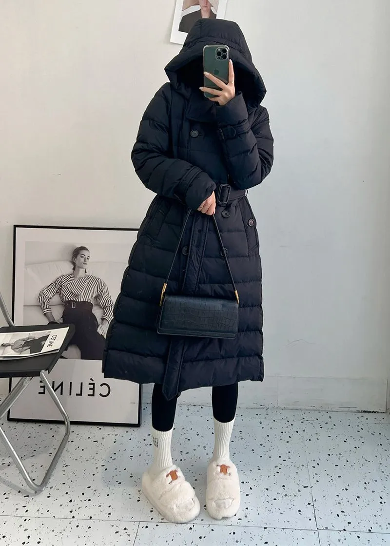 Laura Double Breasted Hooded Down Puffer Coat