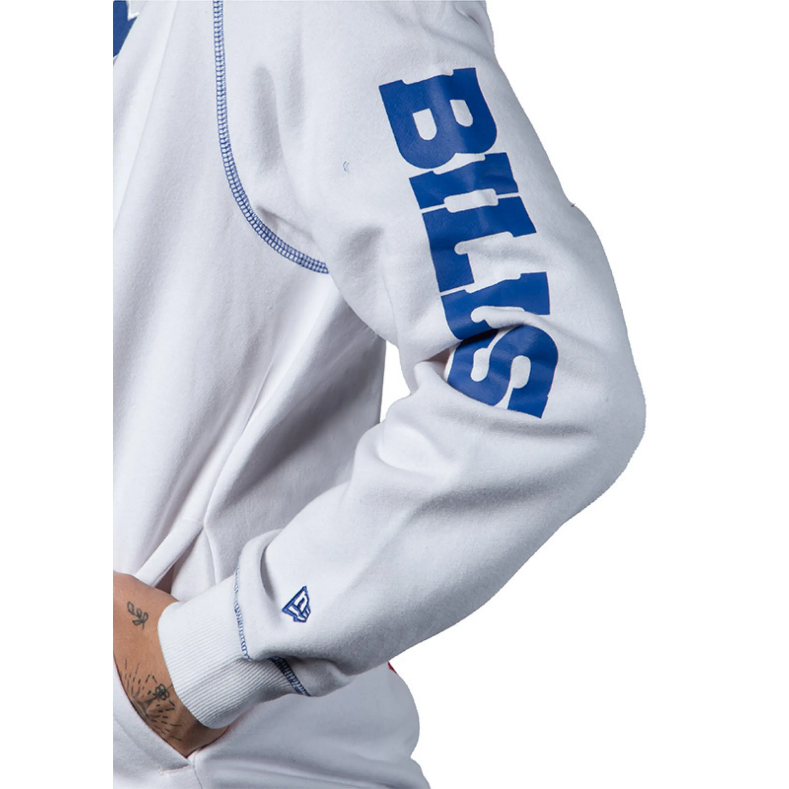 New Era Buffalo Bills Red & White Hoodie