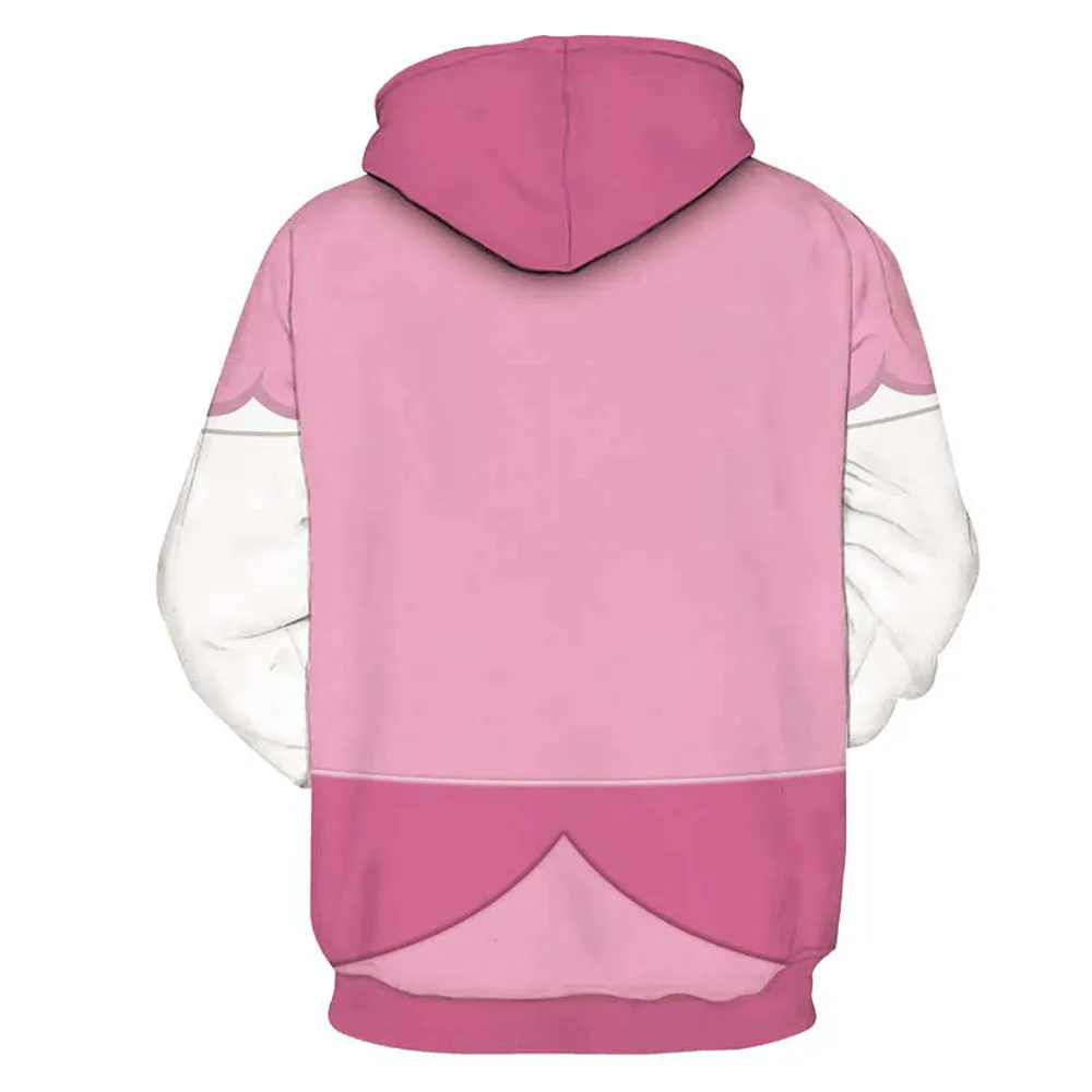 Peach Cosplay Hoodie 3D Printed Hooded Sweatshirt Men Women Casual Streetwear Pullover