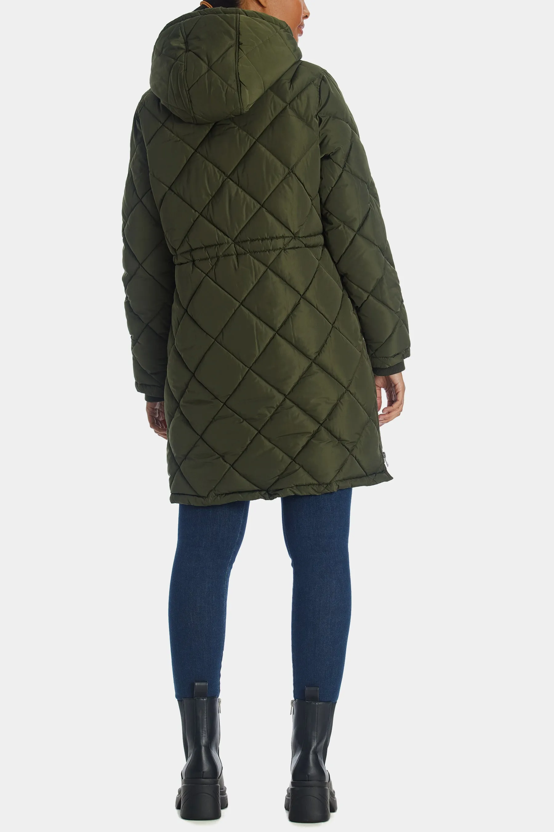 Sherpa Lined Quilted Parka