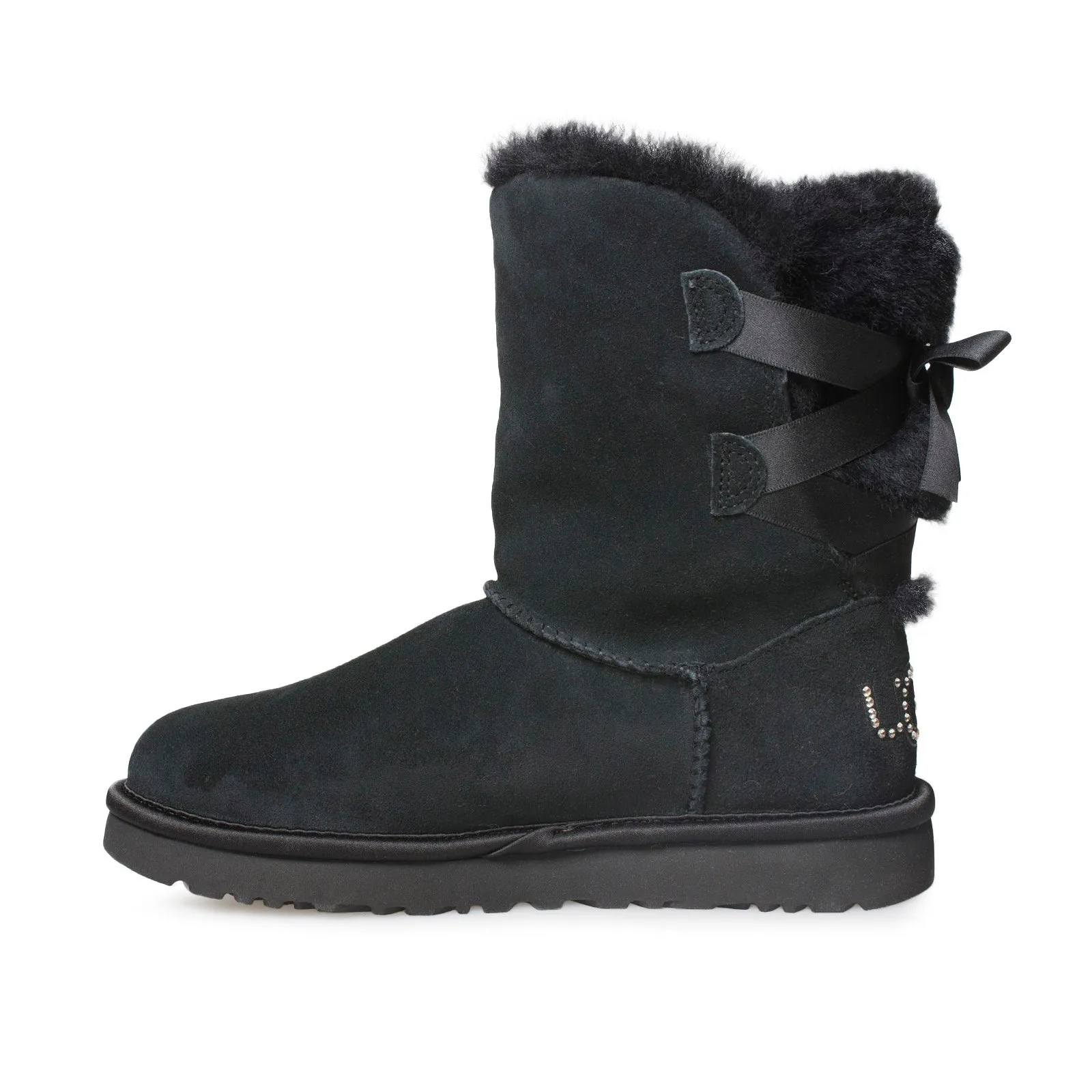 UGG Womens Classic Bling Short Boots in Black - Stylish and Comfortable Footwear for Every Occasion