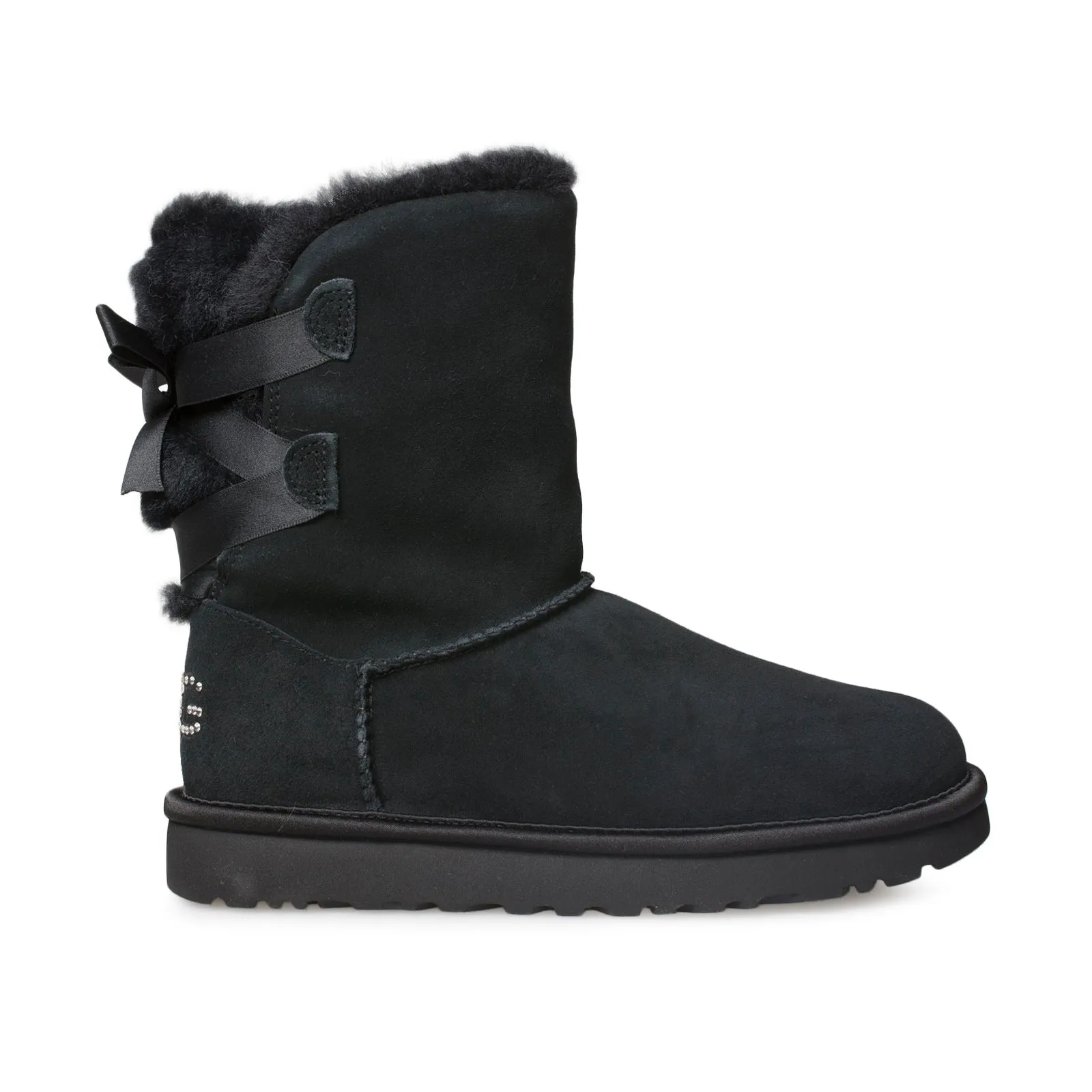 UGG Womens Classic Bling Short Boots in Black - Stylish and Comfortable Footwear for Every Occasion