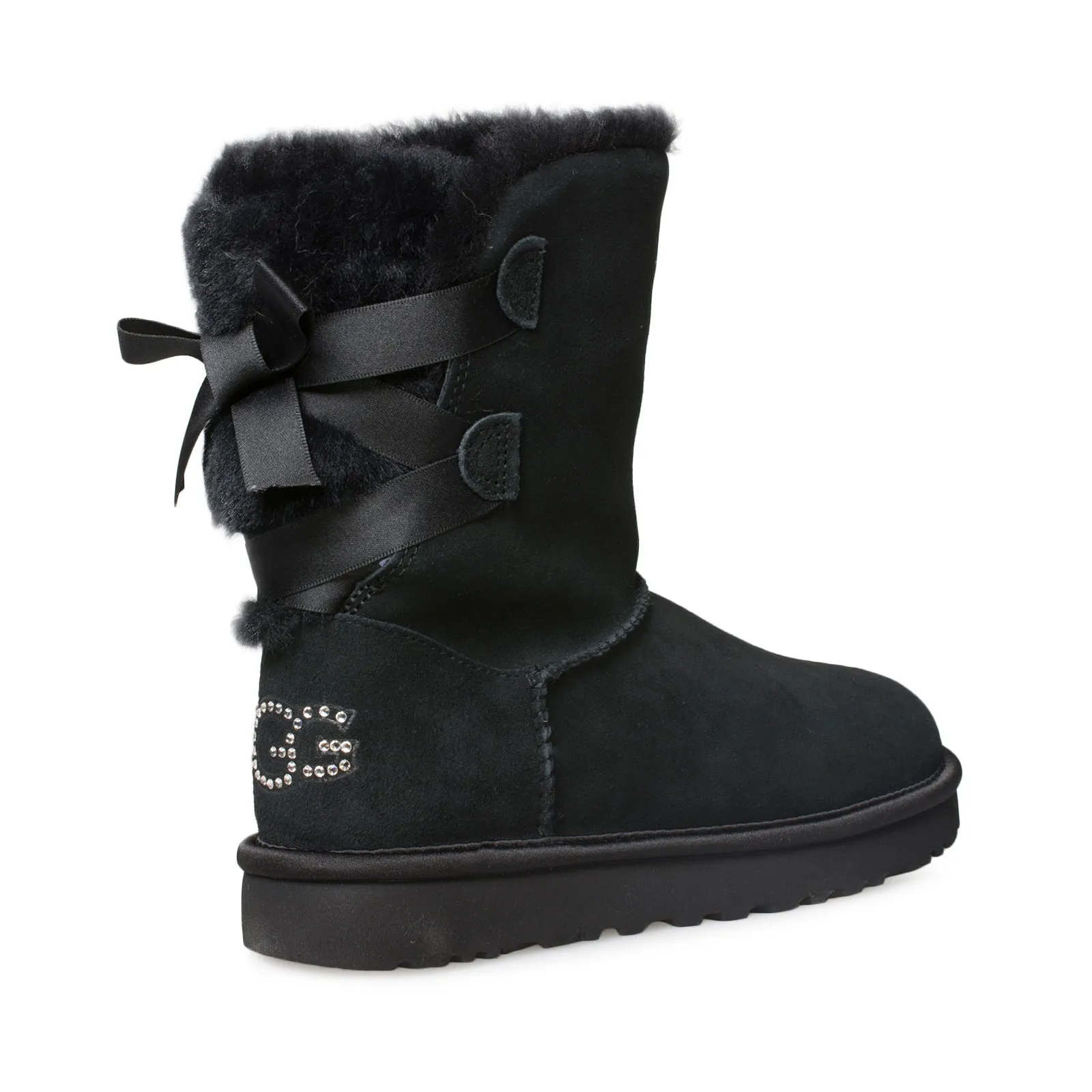 UGG Womens Classic Bling Short Boots in Black - Stylish and Comfortable Footwear for Every Occasion