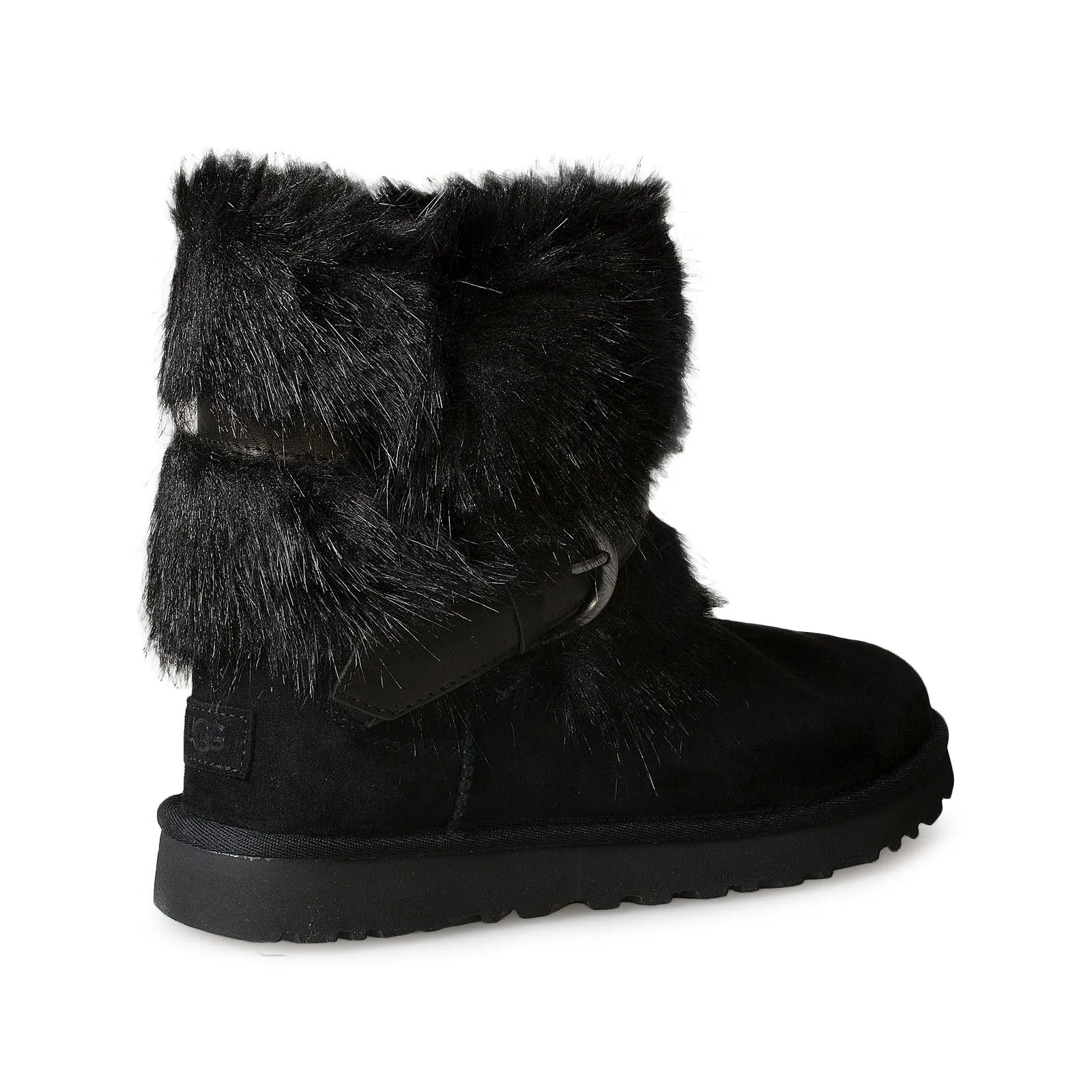 UGG Classic Buckle Mini Black Boots - Women's