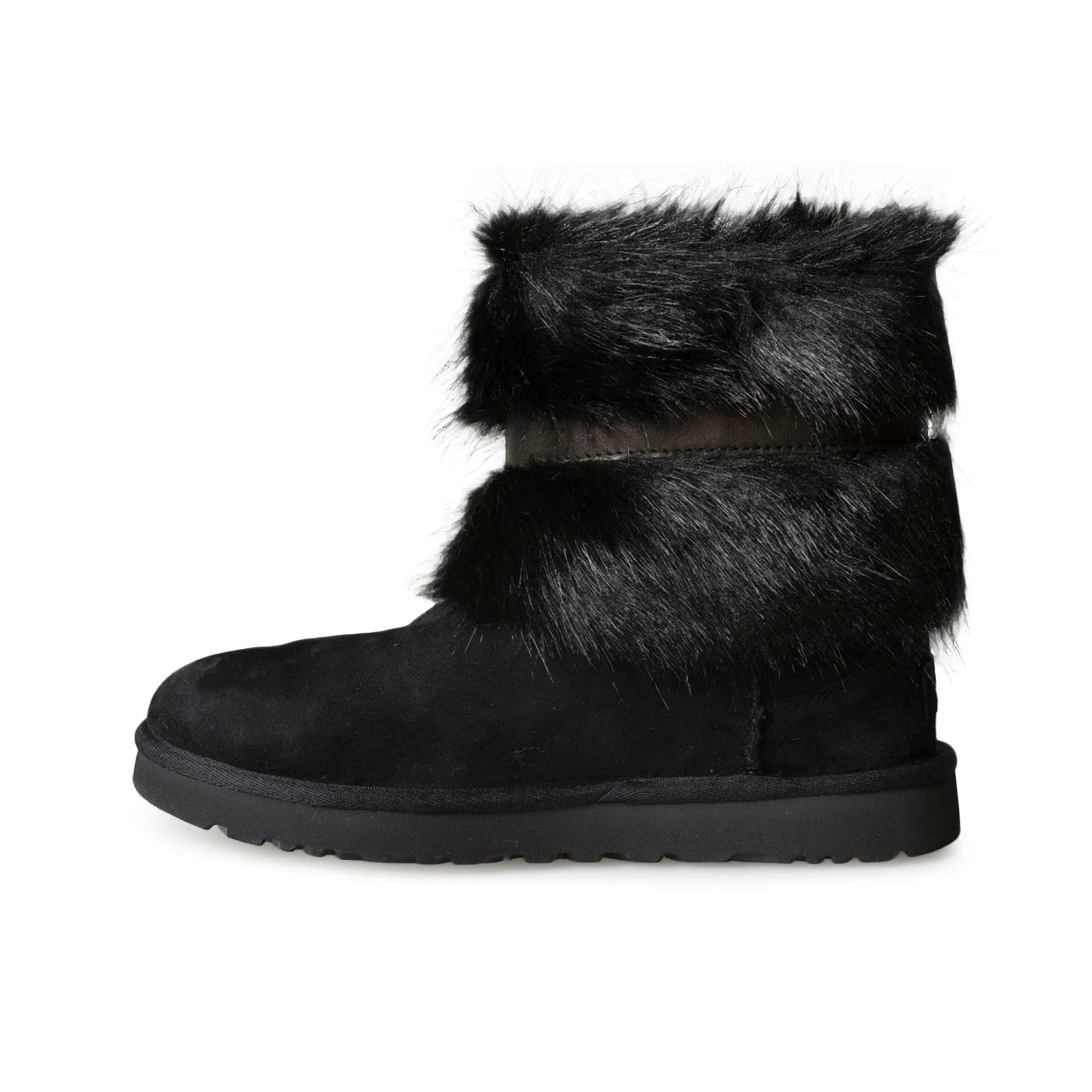 UGG Classic Buckle Mini Black Boots - Women's