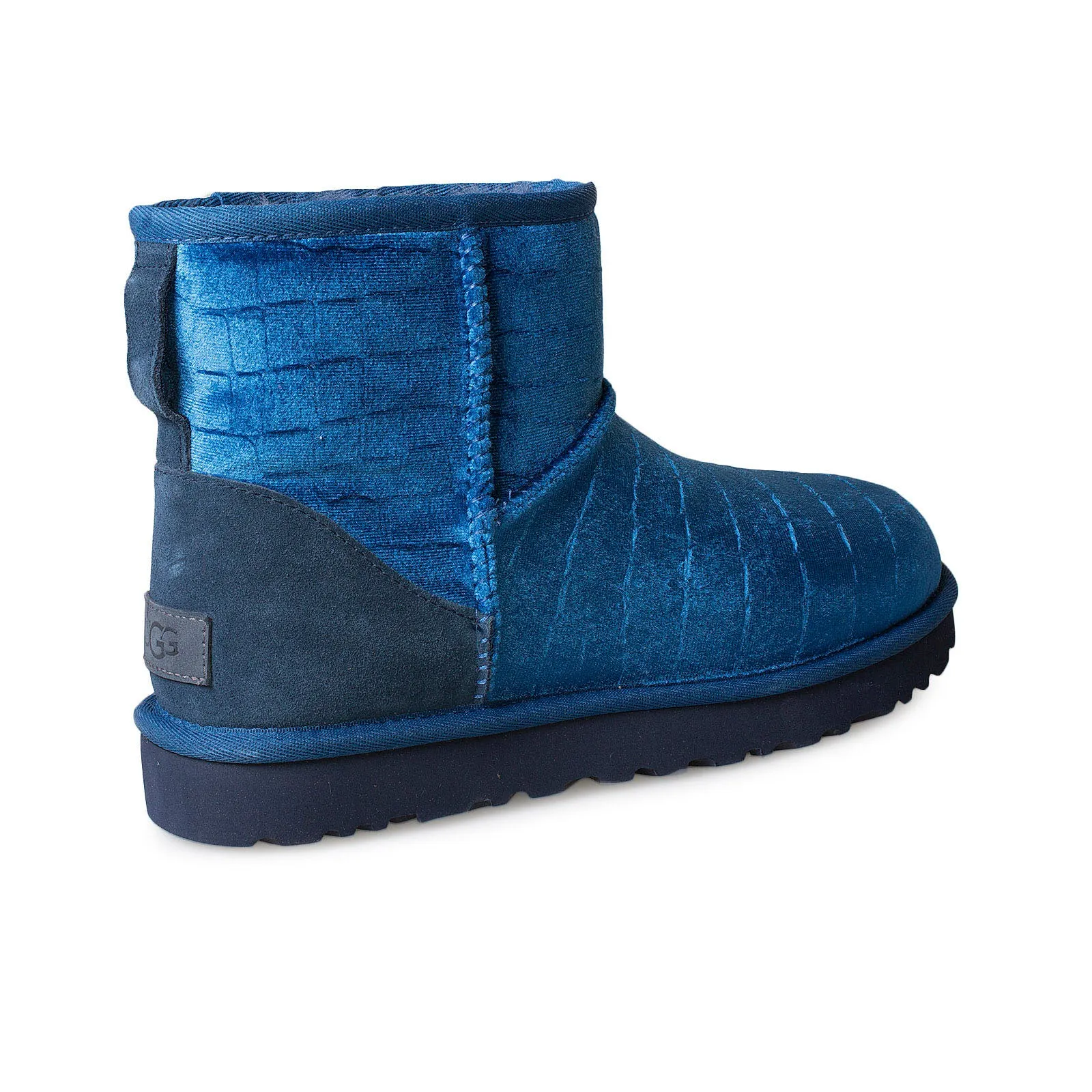 UGG Classic Mini II Croc Navy Boots - Women's