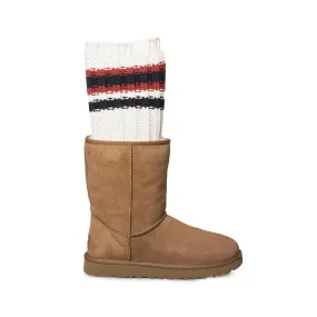 UGG Sacai Knit Classic Short II Chestnut Boots - Women's