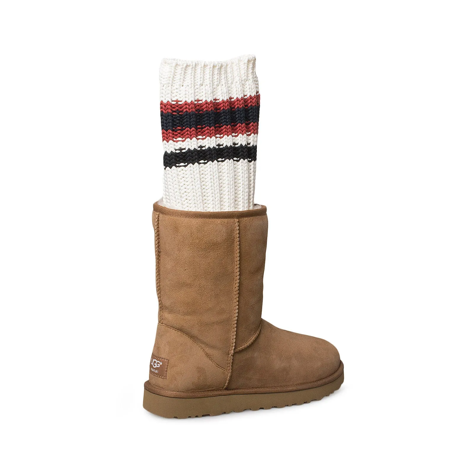 UGG Sacai Knit Classic Short II Chestnut Boots - Women's