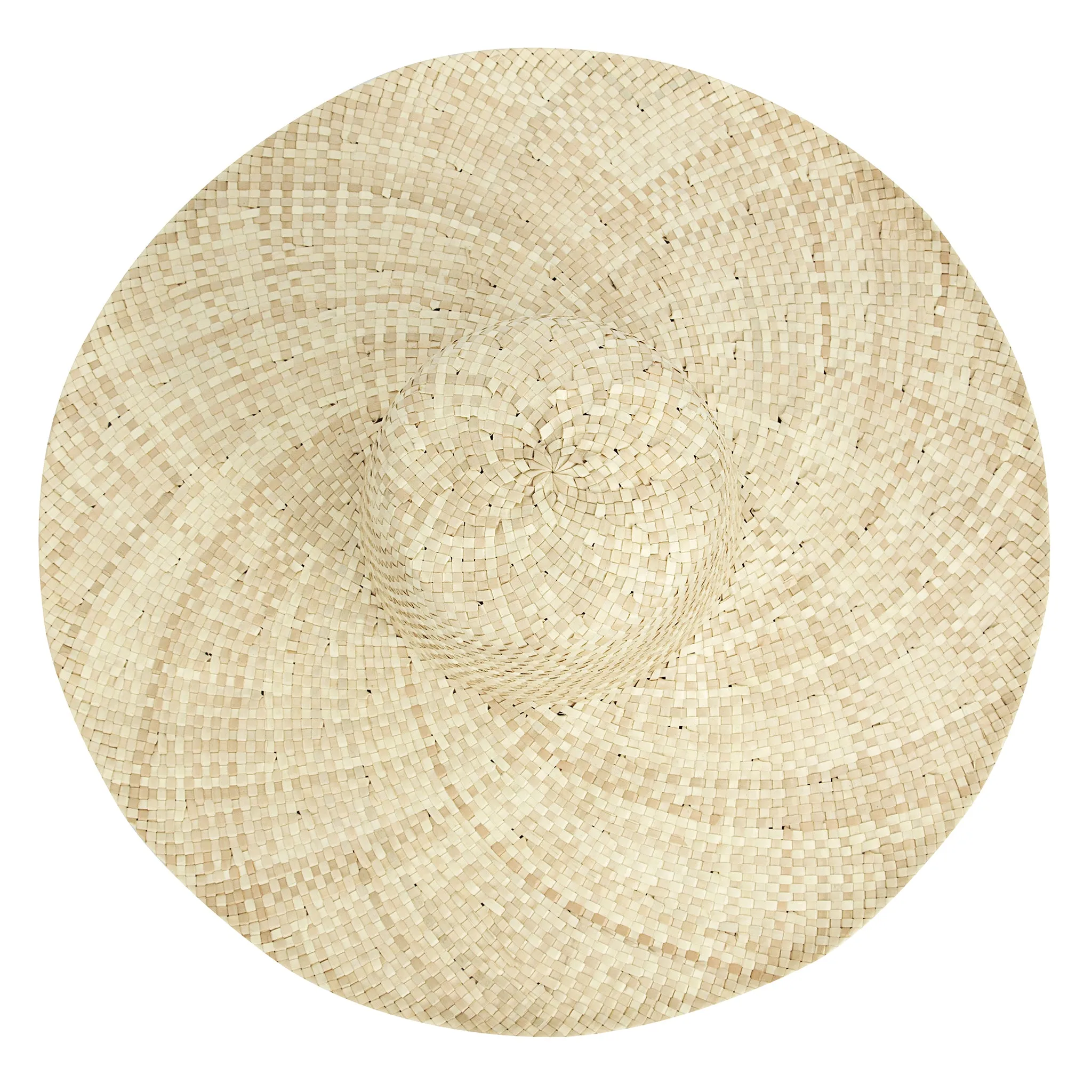 Wide Brim Palm Leaf Sun Hat