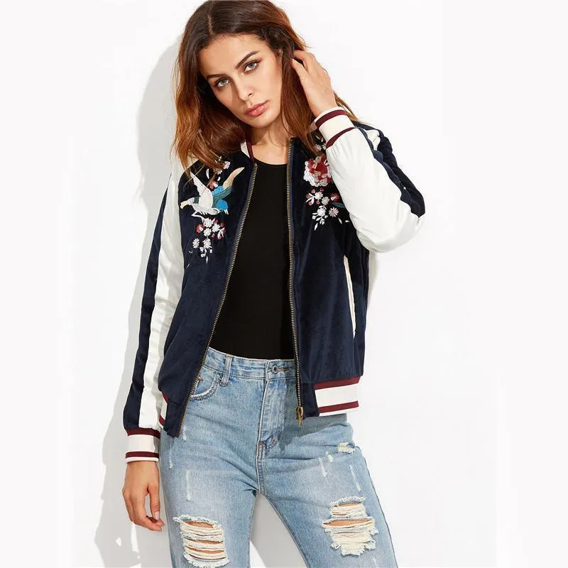 Take It Easy Floral Bomber Jacket