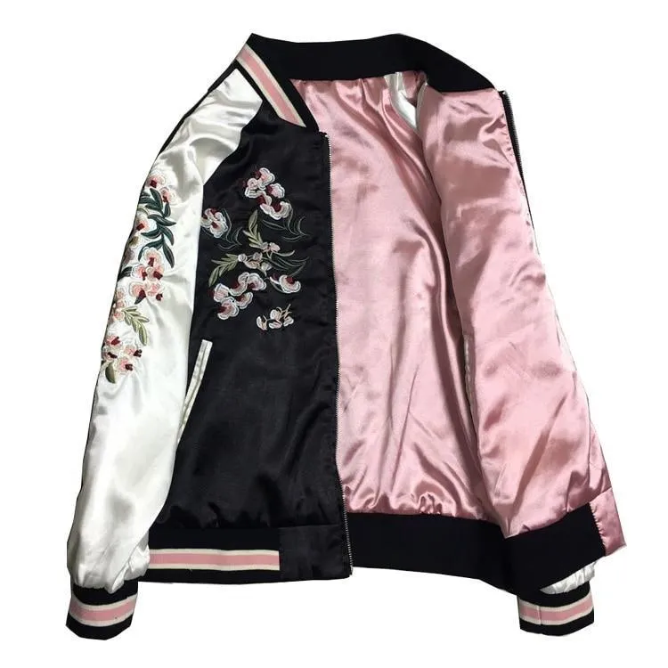 Take It Easy Floral Bomber Jacket