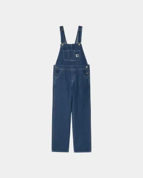 Women's Bib Overall Straight - Denim | Blue (stone washed)