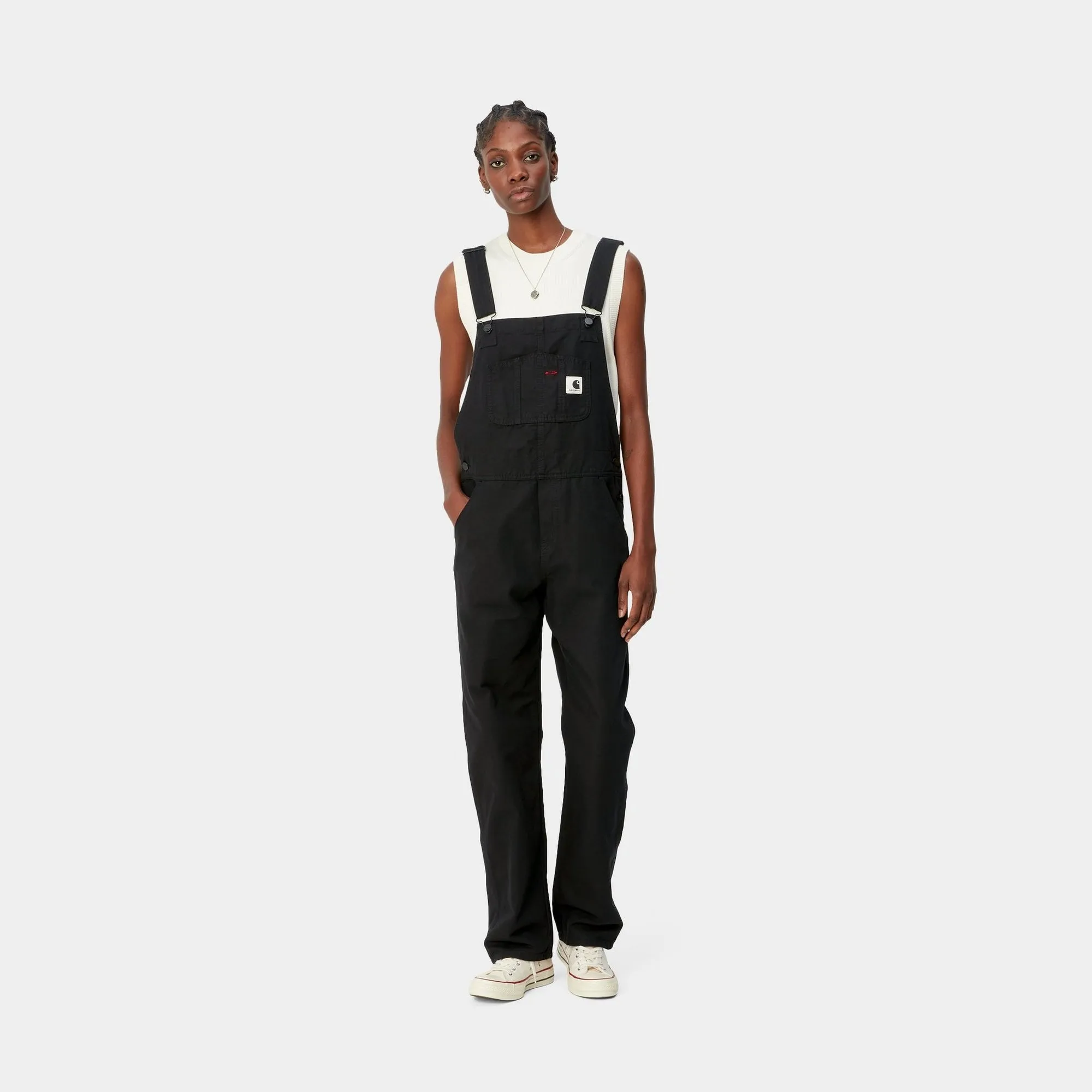 Women's Bib Overall Straight | Black