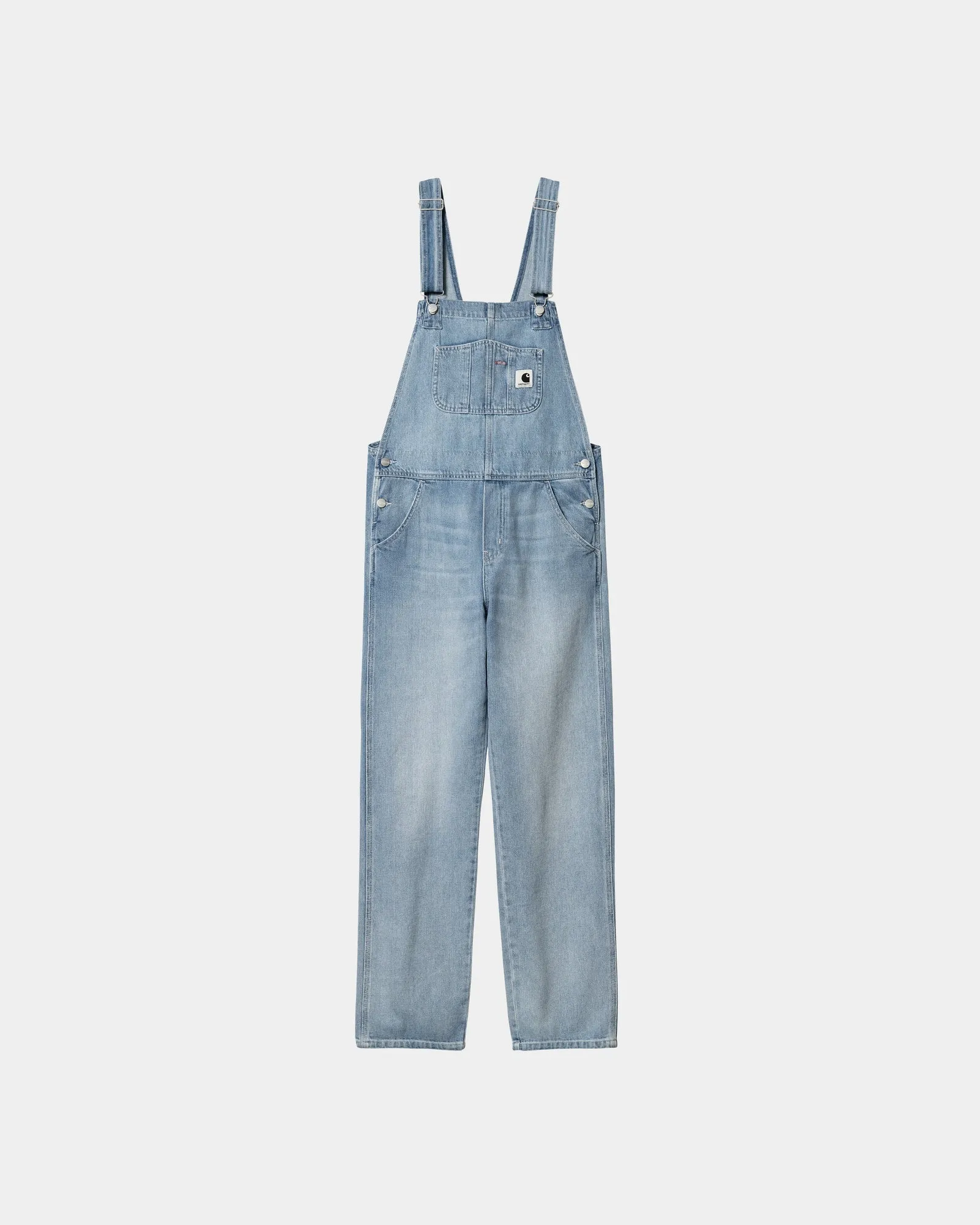 Women's Bib Overall Straight - Denim | Blue (light stone washed)