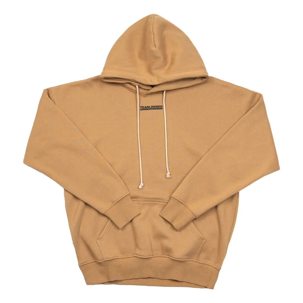 TEAMJOINED JOINED OVERSIZED HOODIE-TAN