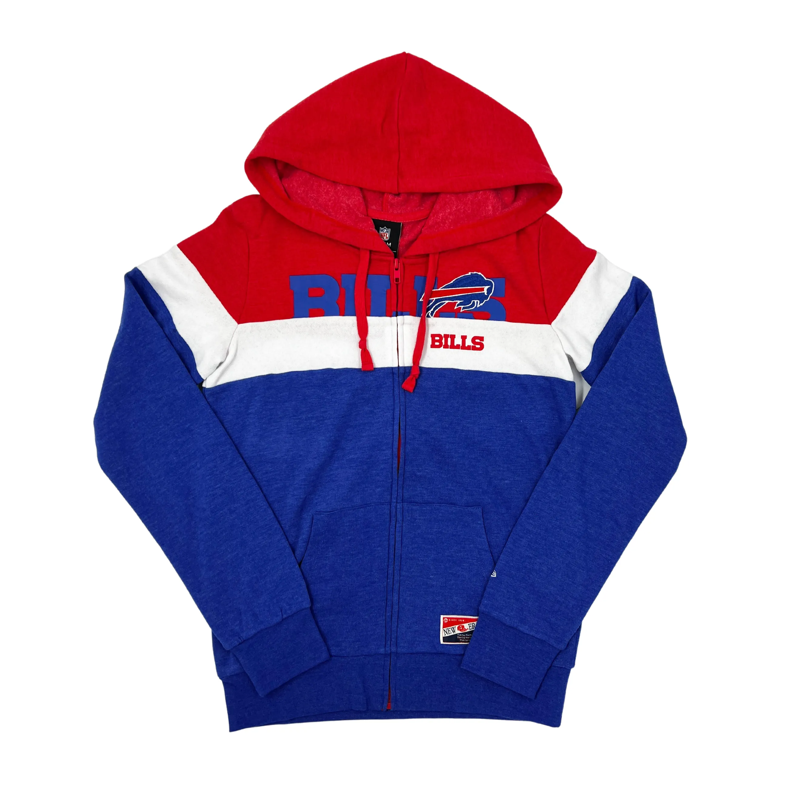 Women's New Era Buffalo Bills Colorblock Full Zip Fleece Hoodie