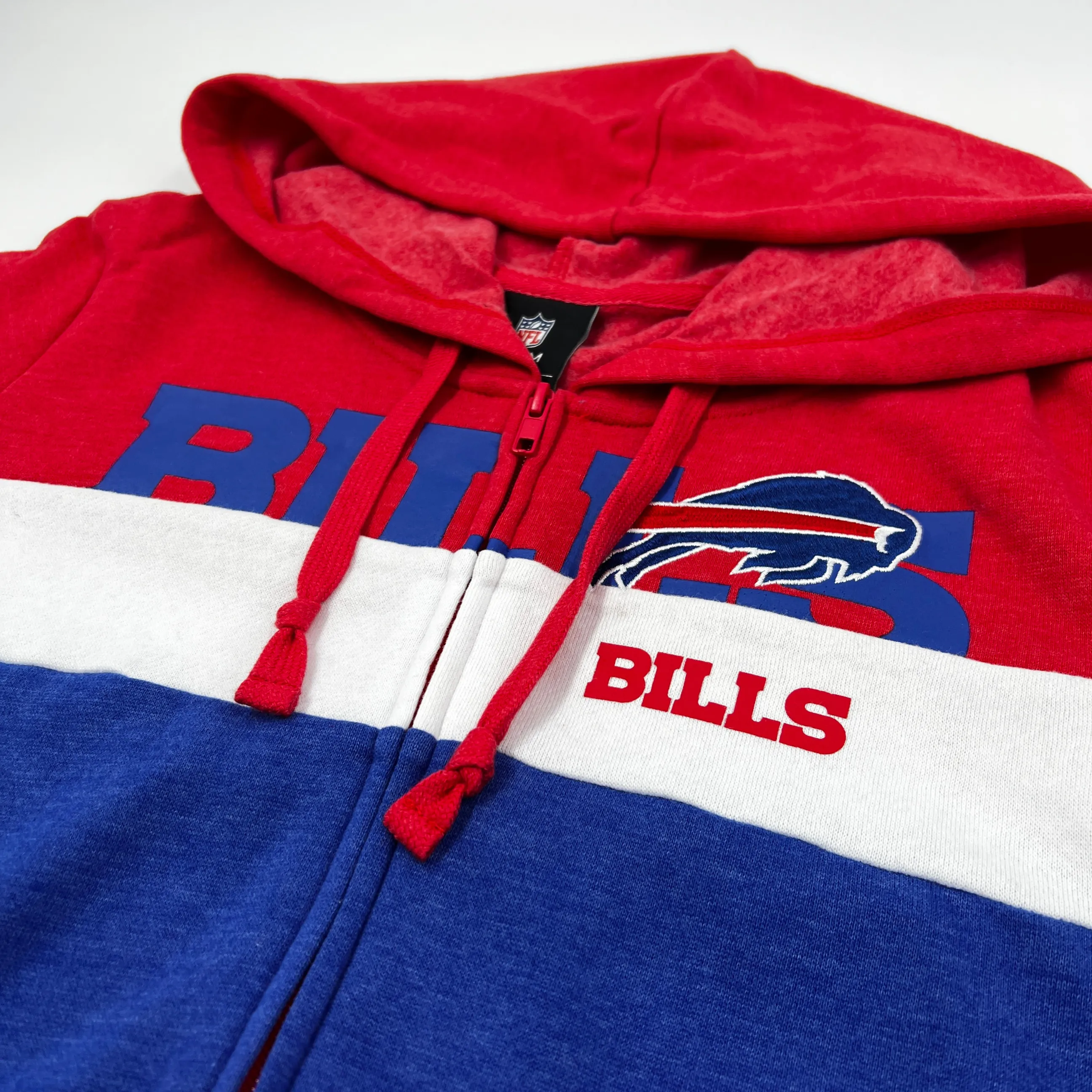 Women's New Era Buffalo Bills Colorblock Full Zip Fleece Hoodie