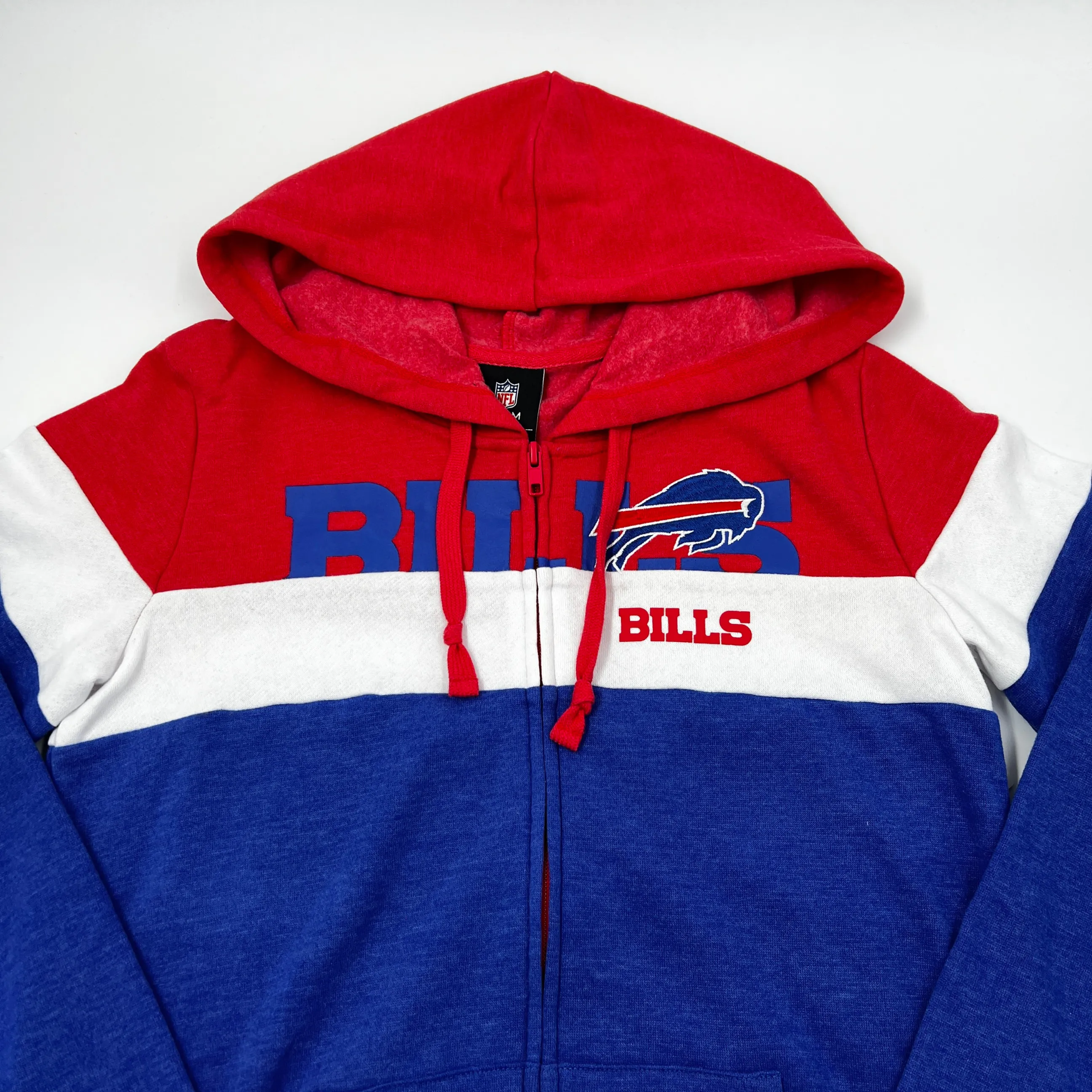 Women's New Era Buffalo Bills Colorblock Full Zip Fleece Hoodie