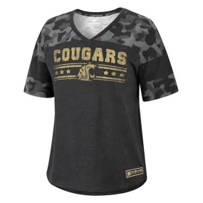 Womens WSU Camo OHT Military Appreciation Short Sleeve oversized Tee